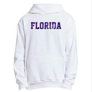 Florida Orange Blue Retro Fl Urban Pullover Hoodie