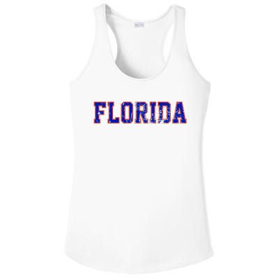 Florida Orange Blue Retro Fl Ladies PosiCharge Competitor Racerback Tank