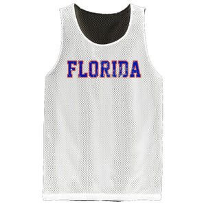 Florida Orange Blue Retro Fl Mesh Reversible Basketball Jersey Tank