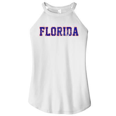 Florida Orange Blue Retro Fl Women's Perfect Tri Rocker Tank