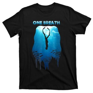 Freediving One Breath Diving Apnea Ocean Free Dive Sea T-Shirt