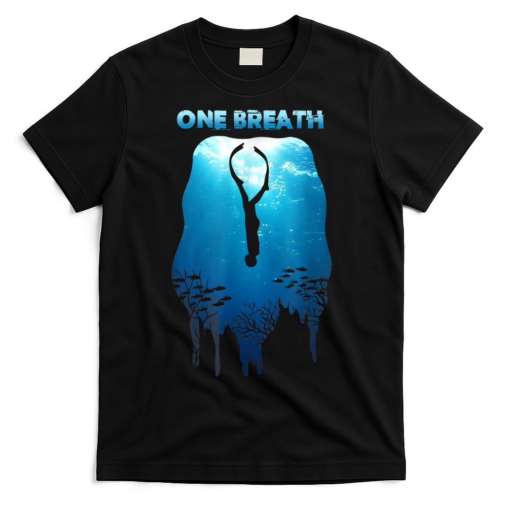 Freediving One Breath Diving Apnea Ocean Free Dive Sea T-Shirt