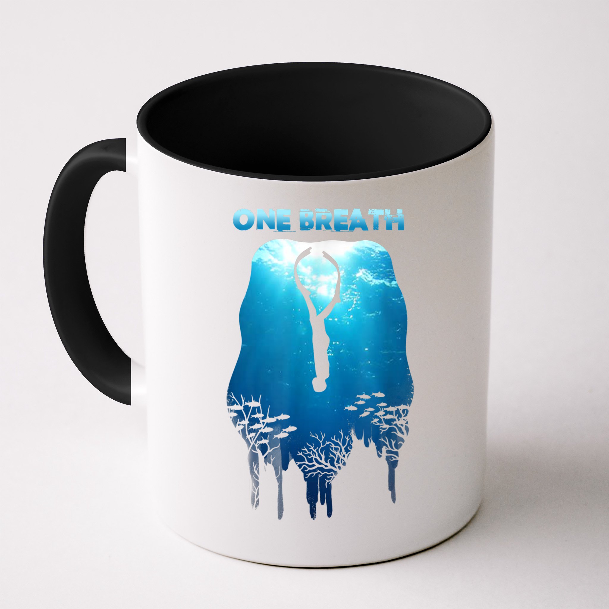 Freediving One Breath Diving Apnea Ocean Free Dive Sea Mug