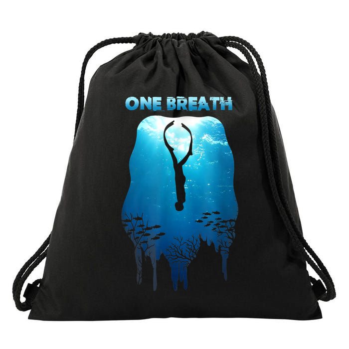 Freediving One Breath Diving Apnea Ocean Free Dive Sea Drawstring Bag