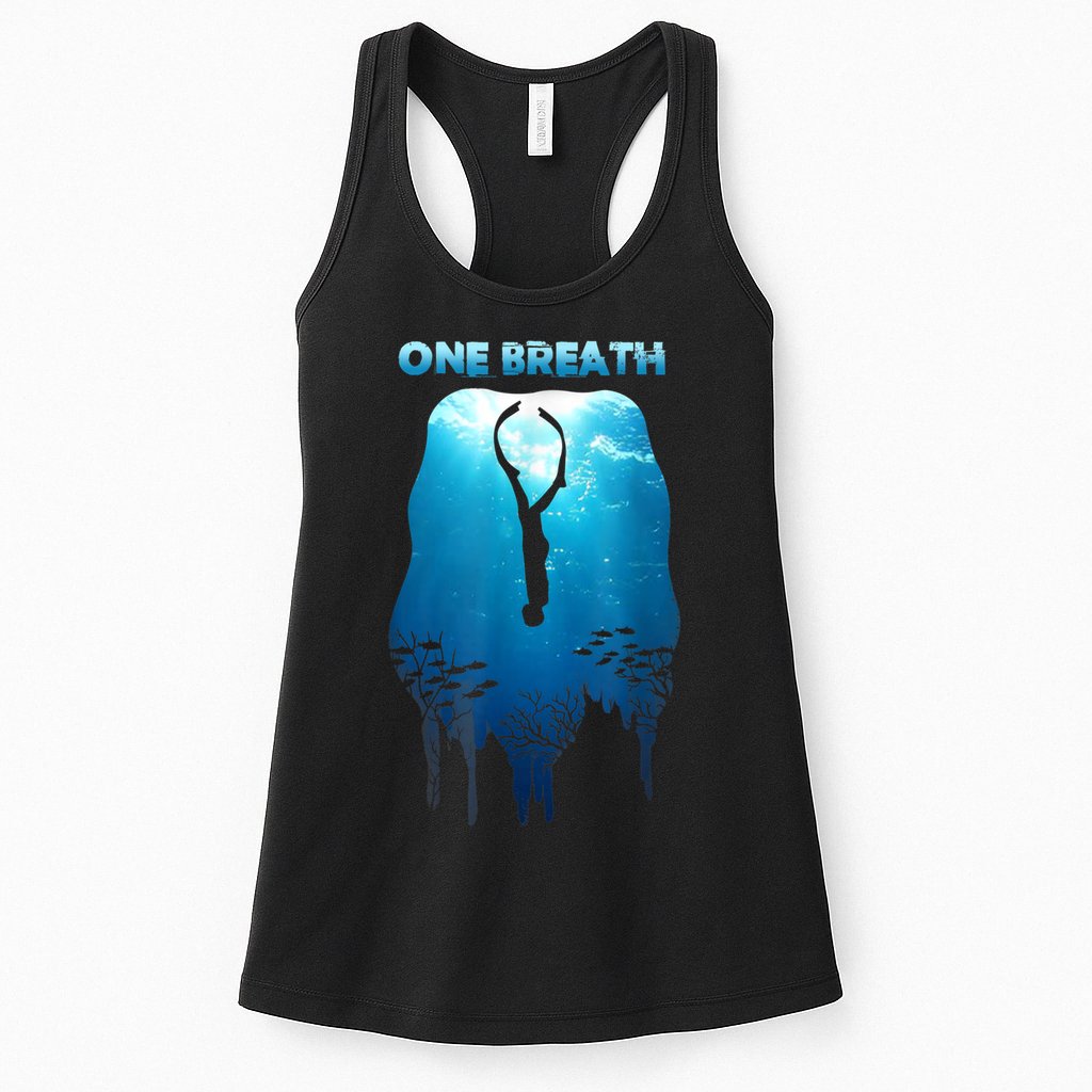 Freediving One Breath Diving Apnea Ocean Free Dive Sea Womens Tank Top