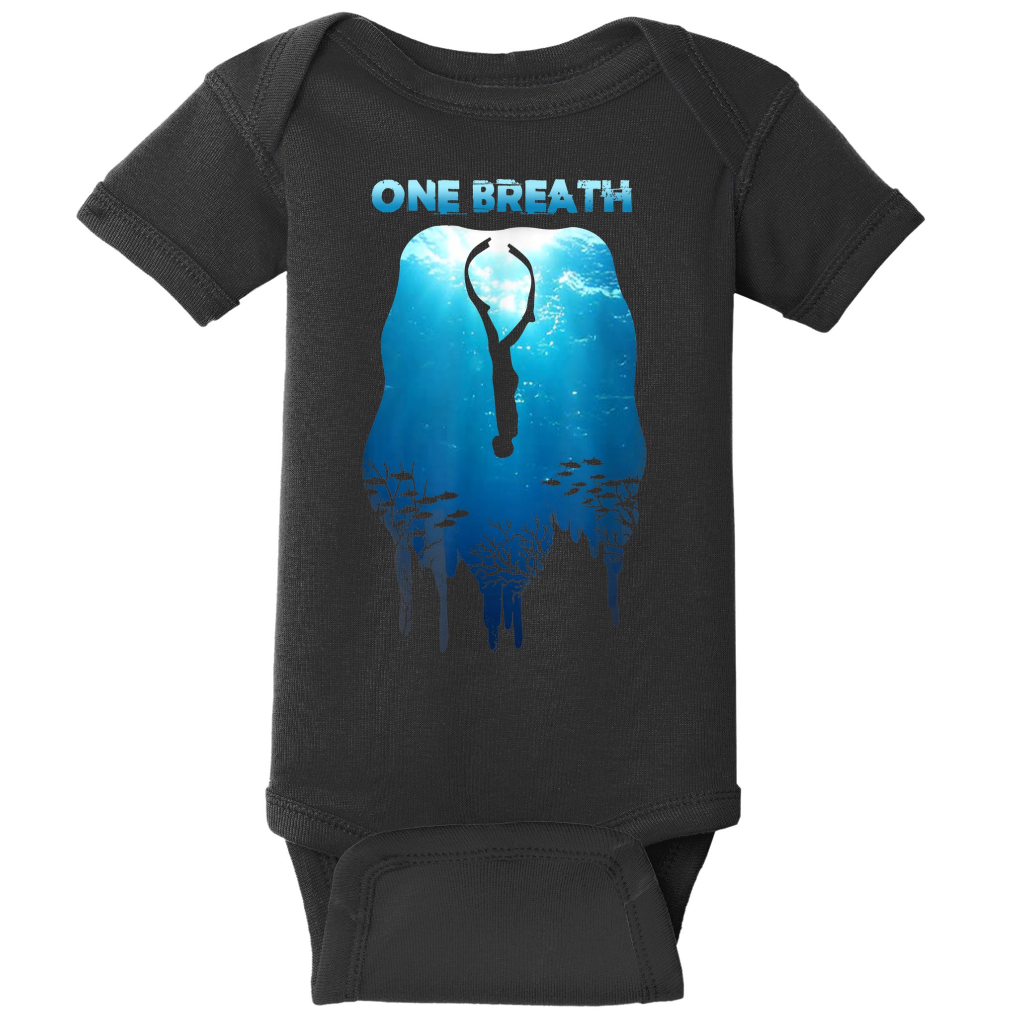 Freediving One Breath Diving Apnea Ocean Free Dive Sea Baby Bodysuit