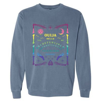 Funny Ouija Board Halloween Costume Garment-Dyed Sweatshirt