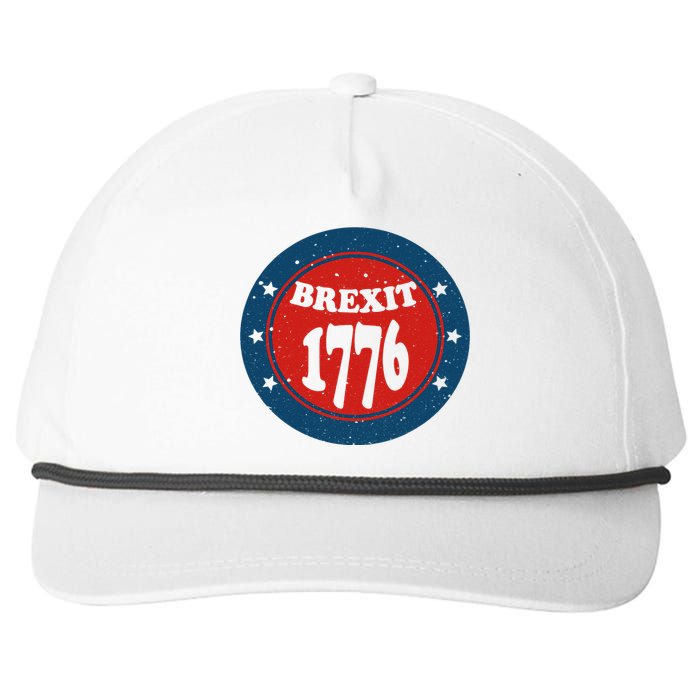 Funny Original Brexit 1778 4th of July Vintage Retro Snapback Five-Panel Rope Hat