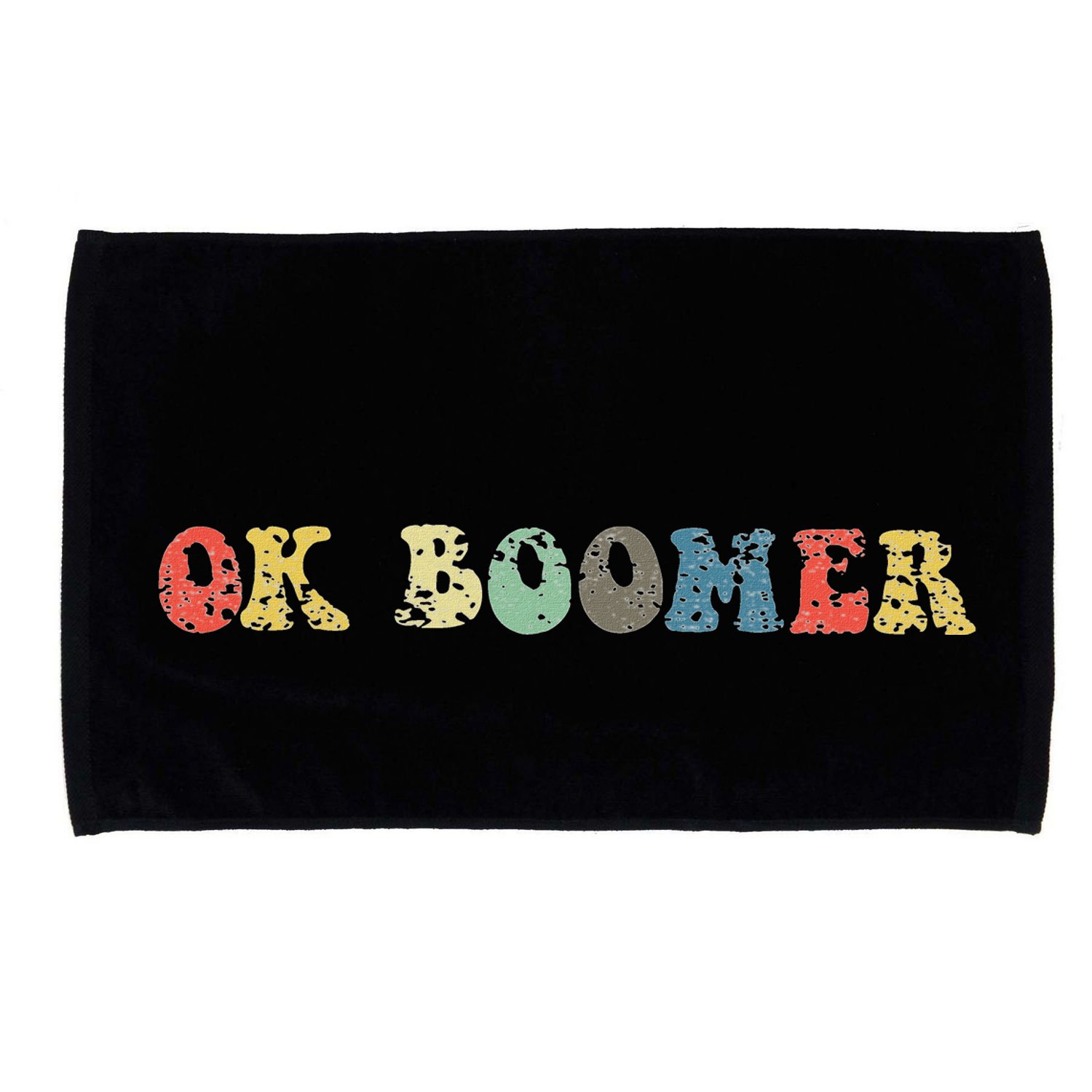 Funny Ok Boomer Gen Z Millennials Vintage Retro Meme Joke Microfiber Hand Towel