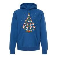 Funny Owls Bird Lover Xmas Gift Owl Christmas Tree Gift Premium Hoodie