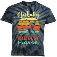 Fisherwoman Ofishally Best Mom Fishing Fisher Woman Mama Kids Tie-Dye T-Shirt