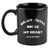Fall O.U.T Boy Heavy Metal Broke My Heart 2025 11oz C Handle Ceramic Mug