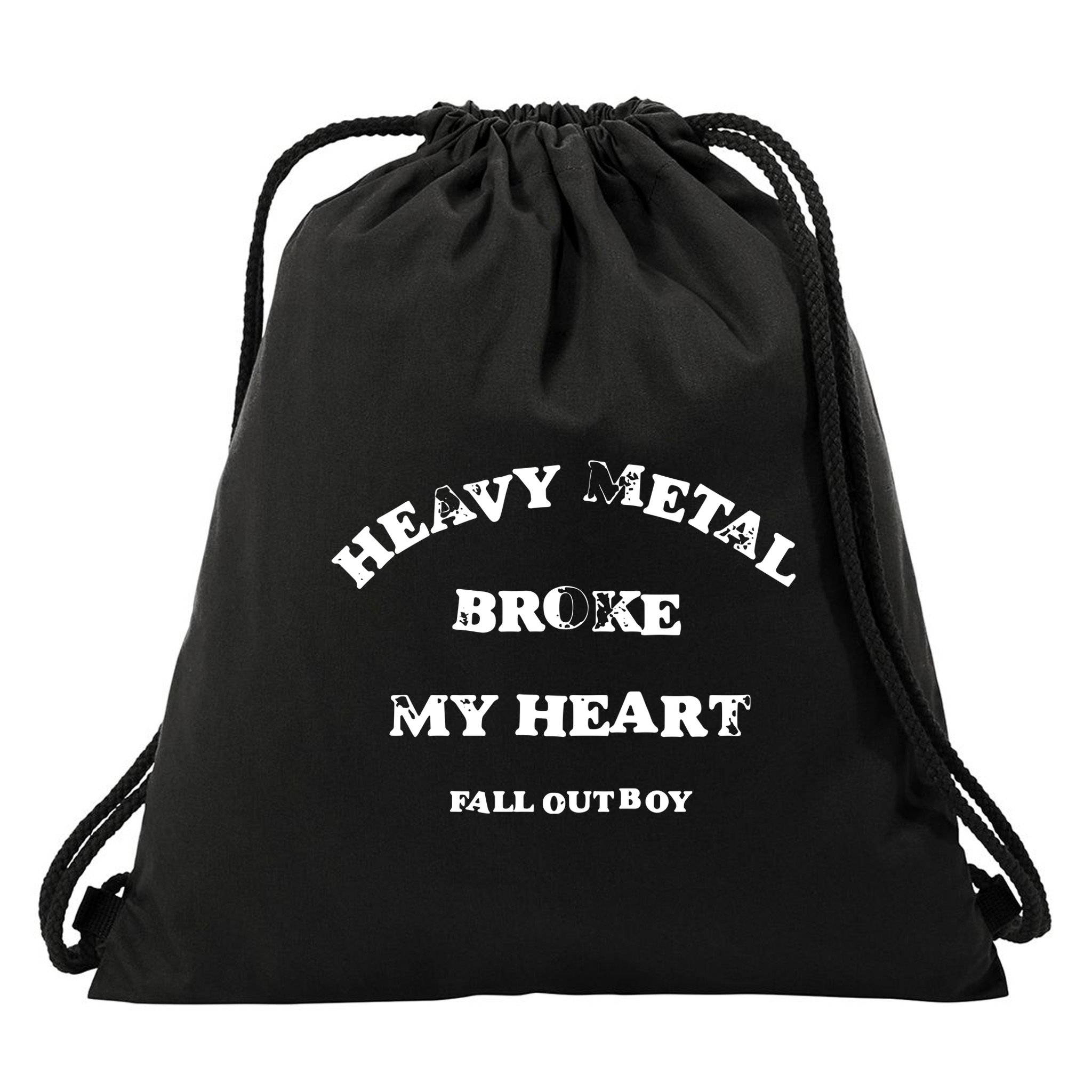 Fall O.U.T Boy Heavy Metal Broke My Heart 2025 Drawstring Bag