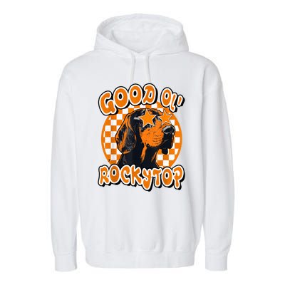 Funny Orange Blooded Tennessee Hound Native Home Tn Pride Garment-Dyed Fleece Hoodie