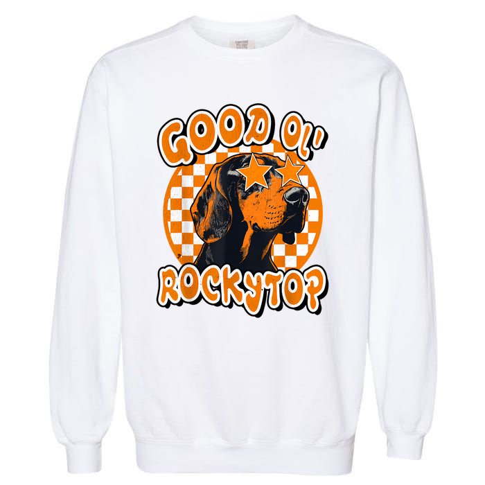 Funny Orange Blooded Tennessee Hound Native Home Tn Pride Garment-Dyed Sweatshirt