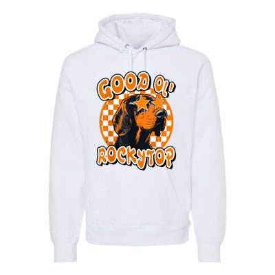 Funny Orange Blooded Tennessee Hound Native Home Tn Pride Premium Hoodie