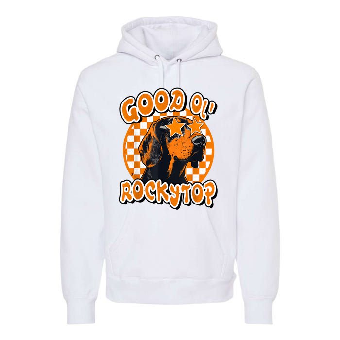 Funny Orange Blooded Tennessee Hound Native Home Tn Pride Premium Hoodie