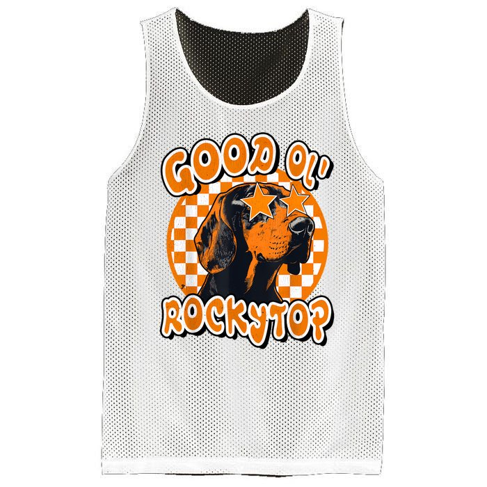 Funny Orange Blooded Tennessee Hound Native Home Tn Pride Mesh Reversible Basketball Jersey Tank