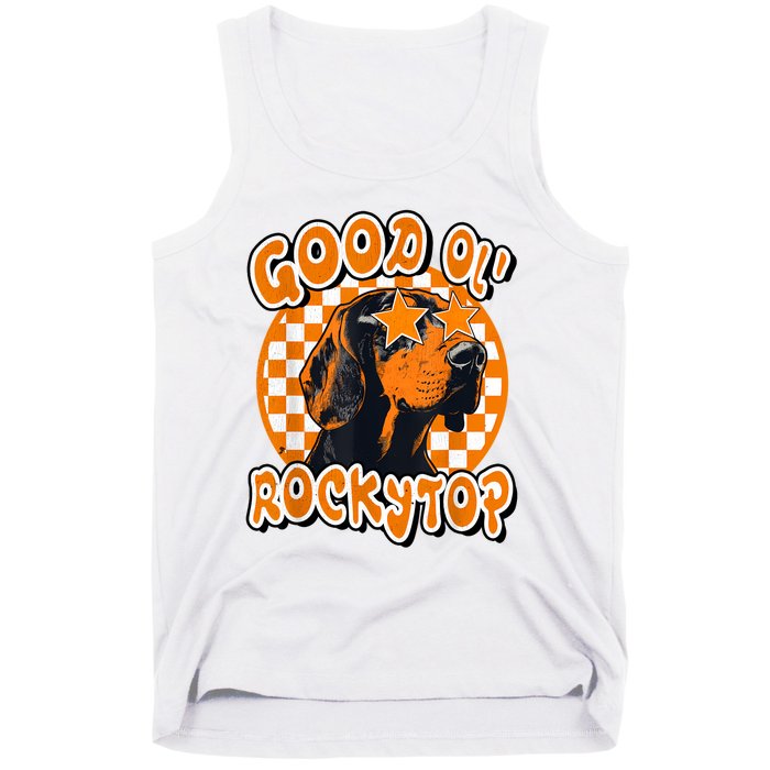 Funny Orange Blooded Tennessee Hound Native Home Tn Pride Tank Top