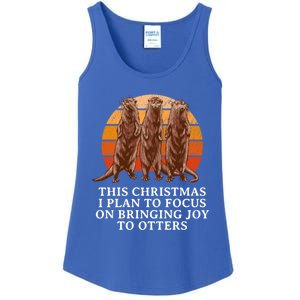 Focus On Bringing Joy Otter Lover Christmas Sea Otter Xmas Gift Ladies Essential Tank