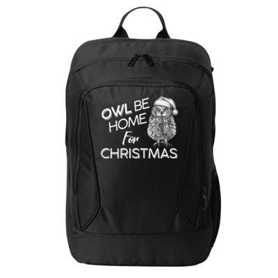 Funny OWL Be Home For Christmas City Backpack