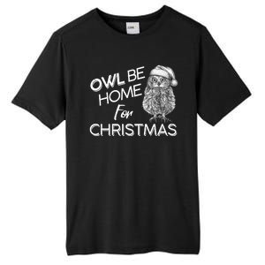 Funny OWL Be Home For Christmas Tall Fusion ChromaSoft Performance T-Shirt