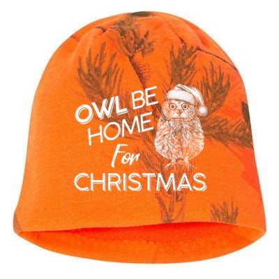 Funny OWL Be Home For Christmas Kati - Camo Knit Beanie