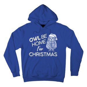 Funny OWL Be Home For Christmas Hoodie