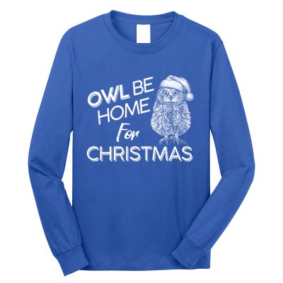 Funny OWL Be Home For Christmas Long Sleeve Shirt