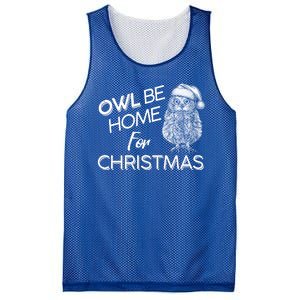 Funny OWL Be Home For Christmas Mesh Reversible Basketball Jersey Tank