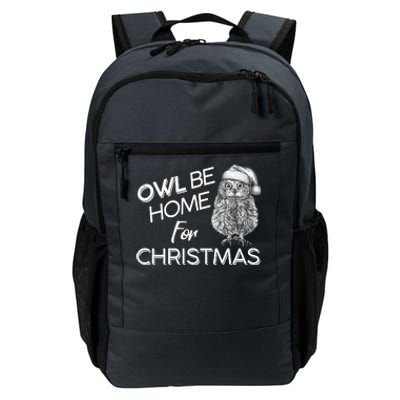 Funny OWL Be Home For Christmas Daily Commute Backpack