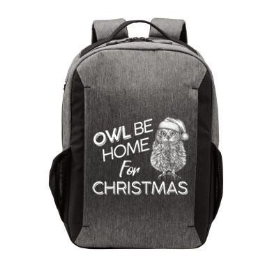 Funny OWL Be Home For Christmas Vector Backpack