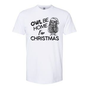 Funny OWL Be Home For Christmas Softstyle CVC T-Shirt