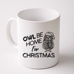 Funny OWL Be Home For Christmas Coffee Mug