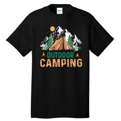 FUNNY OUTDOOR CAMPING VINTAGE Tall T-Shirt