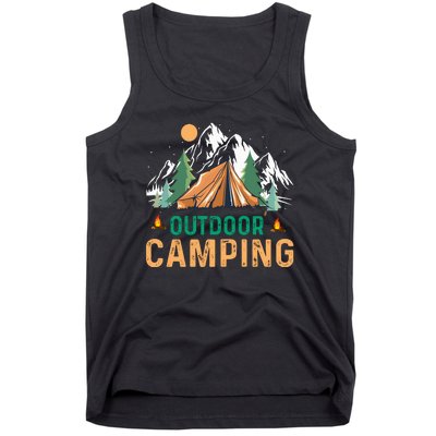 FUNNY OUTDOOR CAMPING VINTAGE Tank Top