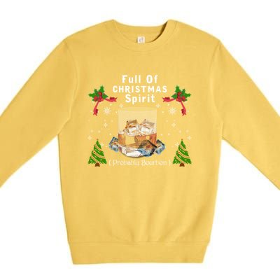 Full Of Christmas Spirit Clothing Funny Xmas Holiday Gifts Premium Crewneck Sweatshirt