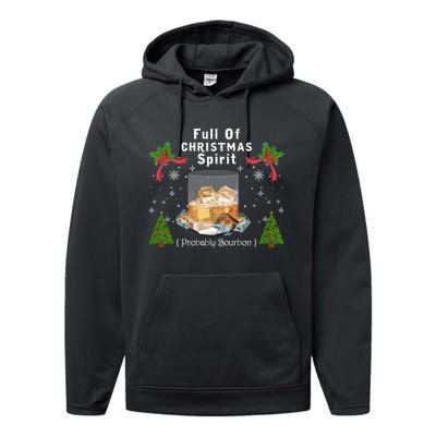 Full Of Christmas Spirit Clothing Funny Xmas Holiday Gifts Performance Fleece Hoodie