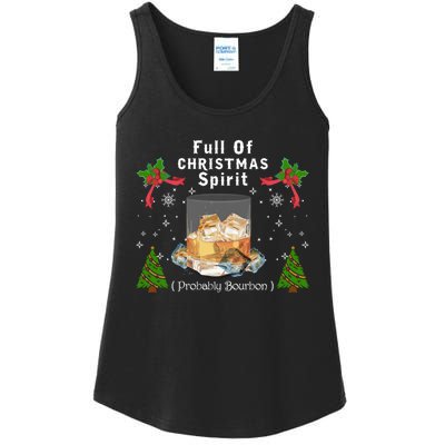 Full Of Christmas Spirit Clothing Funny Xmas Holiday Gifts Ladies Essential Tank