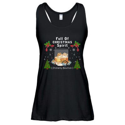 Full Of Christmas Spirit Clothing Funny Xmas Holiday Gifts Ladies Essential Flowy Tank