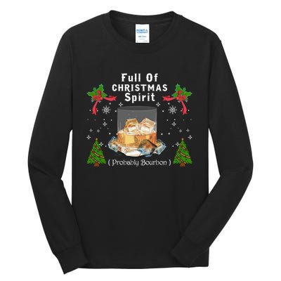 Full Of Christmas Spirit Clothing Funny Xmas Holiday Gifts Tall Long Sleeve T-Shirt