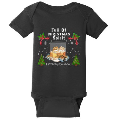 Full Of Christmas Spirit Clothing Funny Xmas Holiday Gifts Baby Bodysuit