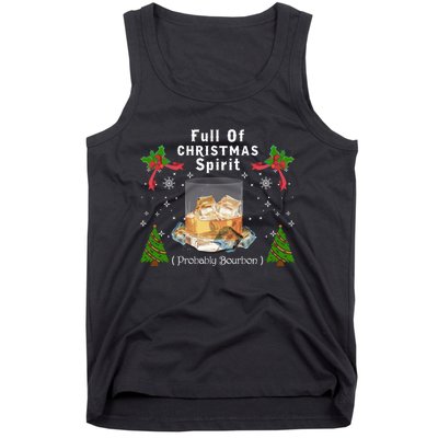 Full Of Christmas Spirit Clothing Funny Xmas Holiday Gifts Tank Top