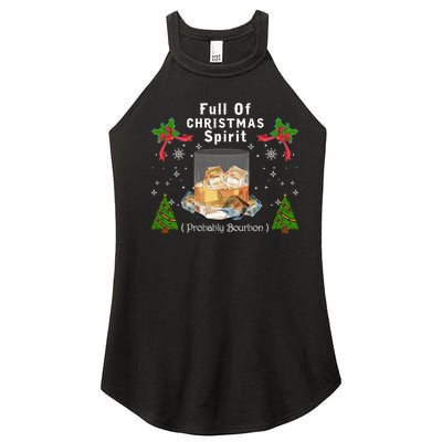 Full Of Christmas Spirit Clothing Funny Xmas Holiday Gifts Women's Perfect Tri Rocker Tank