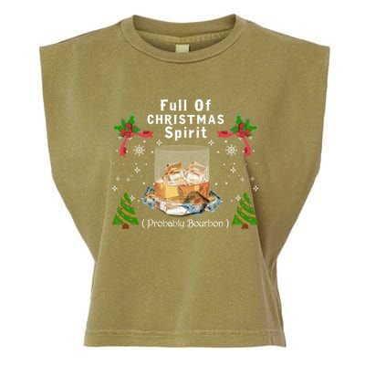 Full Of Christmas Spirit Clothing Funny Xmas Holiday Gifts Garment-Dyed Women's Muscle Tee