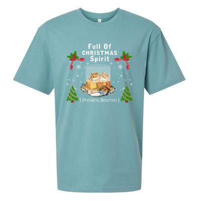 Full Of Christmas Spirit Clothing Funny Xmas Holiday Gifts Sueded Cloud Jersey T-Shirt