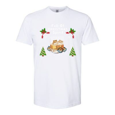 Full Of Christmas Spirit Clothing Funny Xmas Holiday Gifts Softstyle CVC T-Shirt