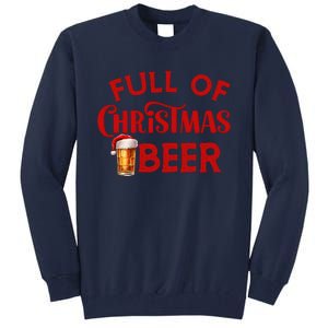 Full Of Christmas Beer Or Cheer Couples Christmas Matching Team Couple Group Tall Sweatshirt