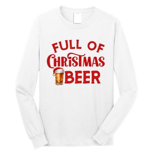 Full Of Christmas Beer Or Cheer Couples Christmas Matching Team Couple Group Long Sleeve Shirt