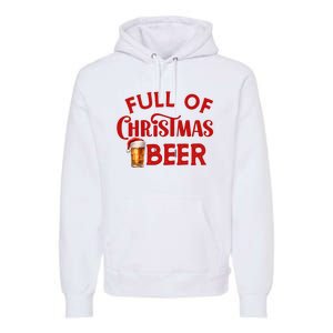 Full Of Christmas Beer Or Cheer Couples Christmas Matching Team Couple Group Premium Hoodie